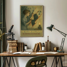 Eerie Vintage Mystery Artwork Unveiled in Artistic Poster