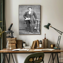 Abraham Lincoln and Son Willie Portrait Poster PosterGoat