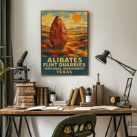 Alibates Flint Quarries National Poster