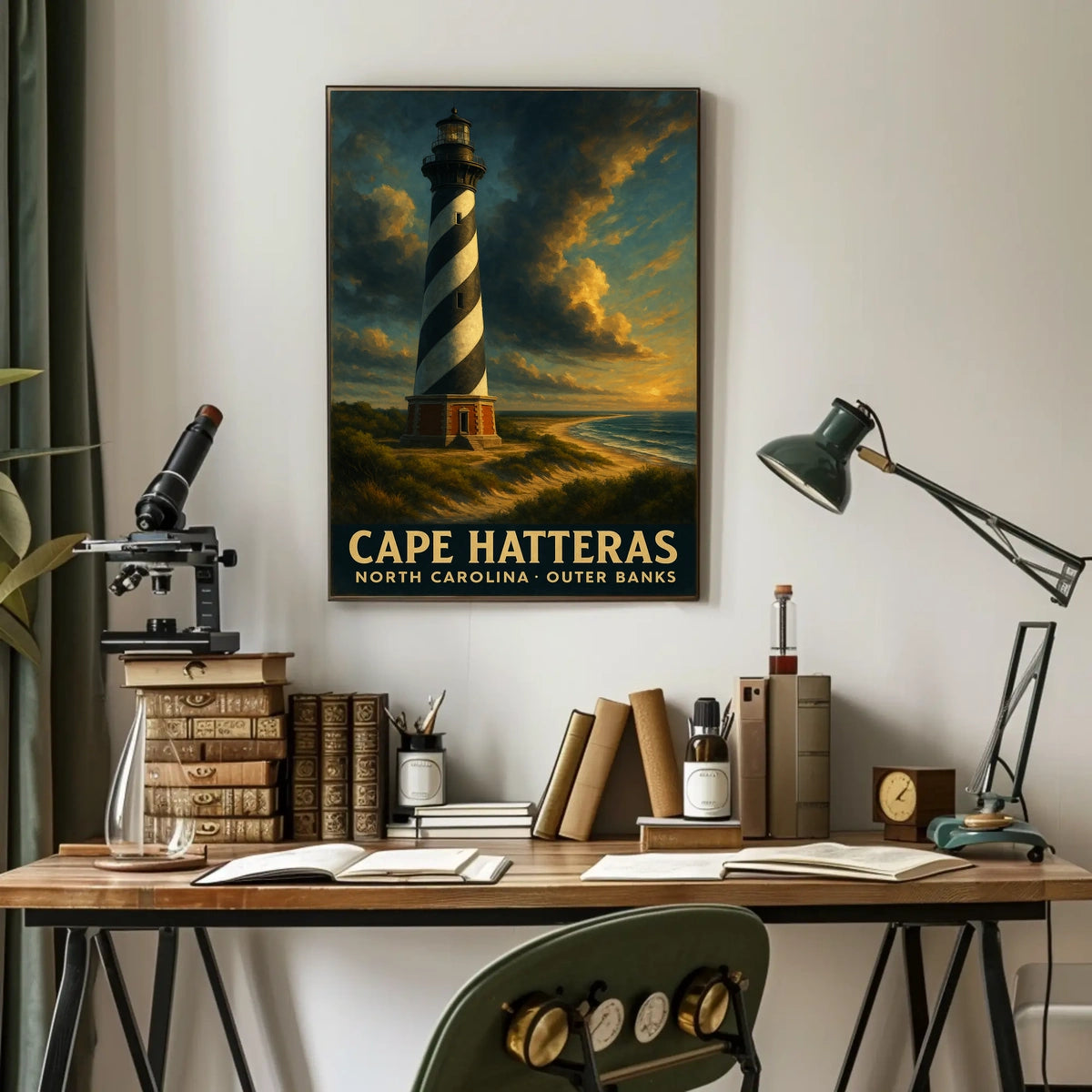 Cape Hatteras Lighthouse Coastal Collectors Nautical Poster