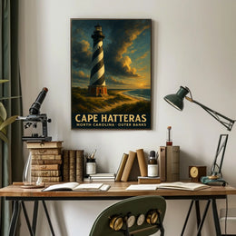 Cape Hatteras Lighthouse Coastal Collectors Nautical Poster