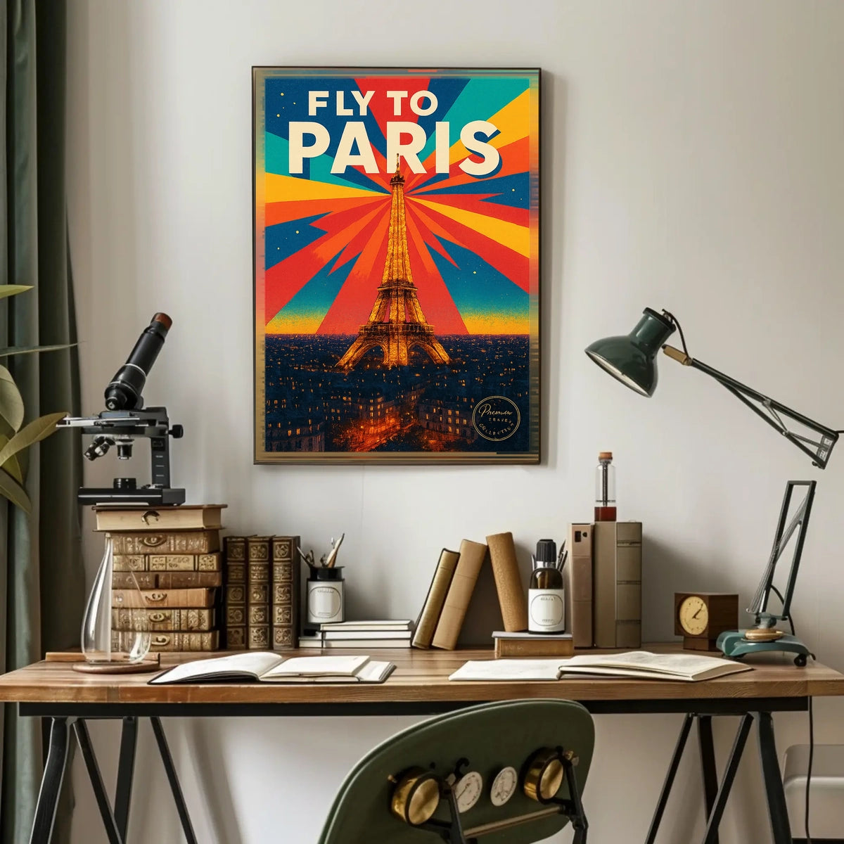 Fly to Paris Poster