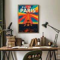 Fly to Paris Poster