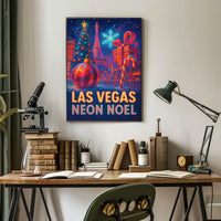 Las Vegas Neon Noel Poster