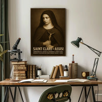 Saint Clare Of Assisi Poster
