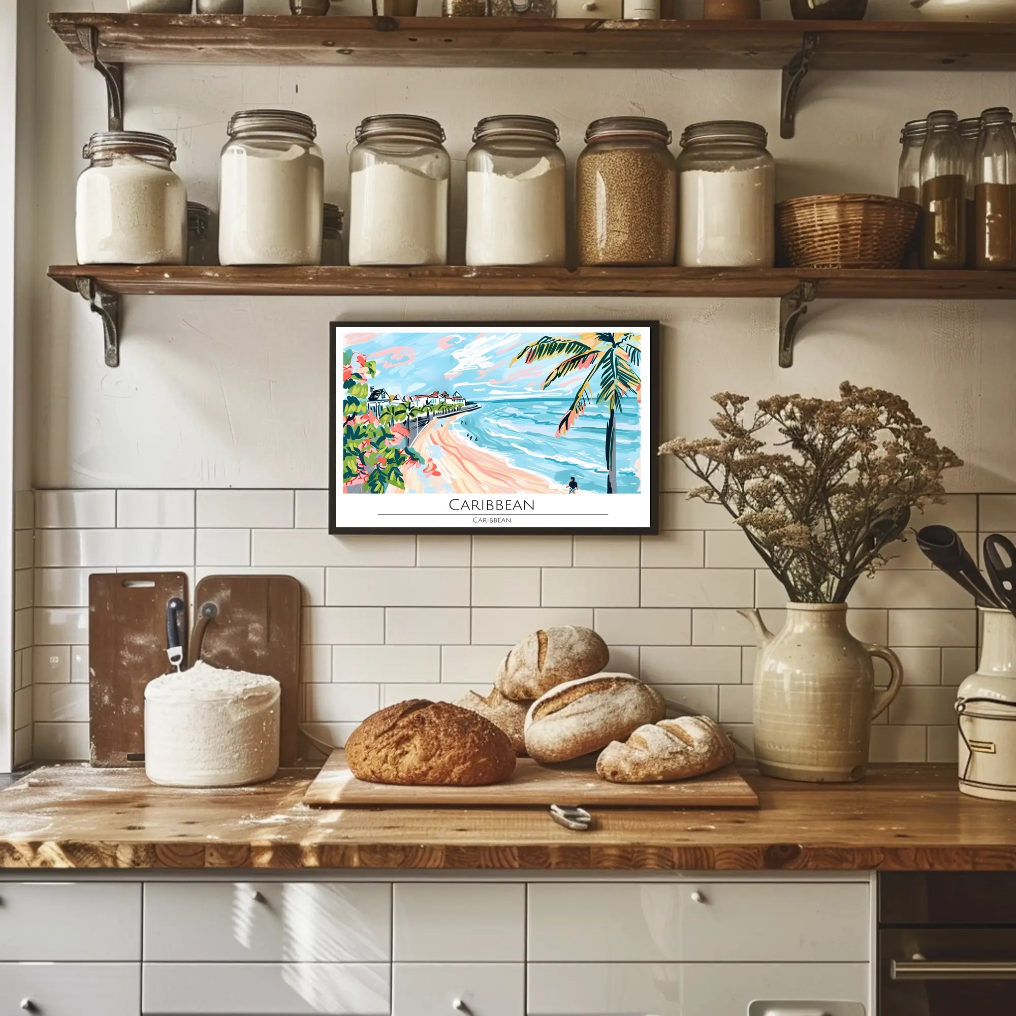 Caribbean Beachscape Poster PosterGoat