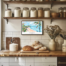 Caribbean Beachscape Poster PosterGoat