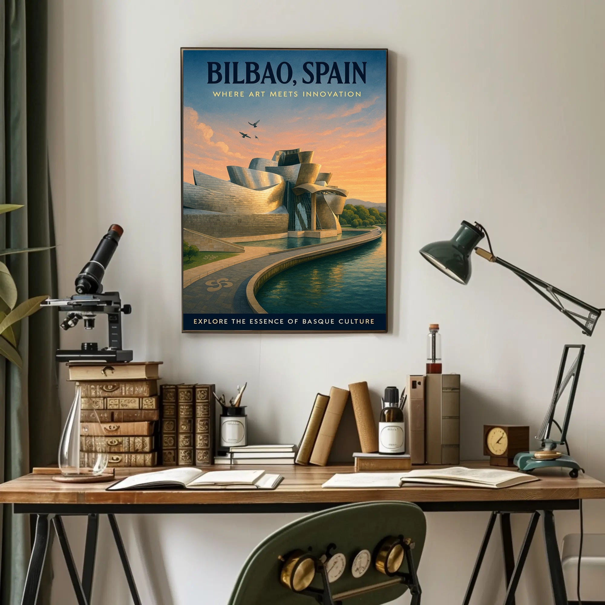 Bilbao Guggenheim Museum Poster: Cultural or Heritage Poster
