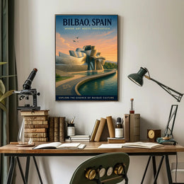 Bilbao Guggenheim Museum Poster: Cultural or Heritage Poster