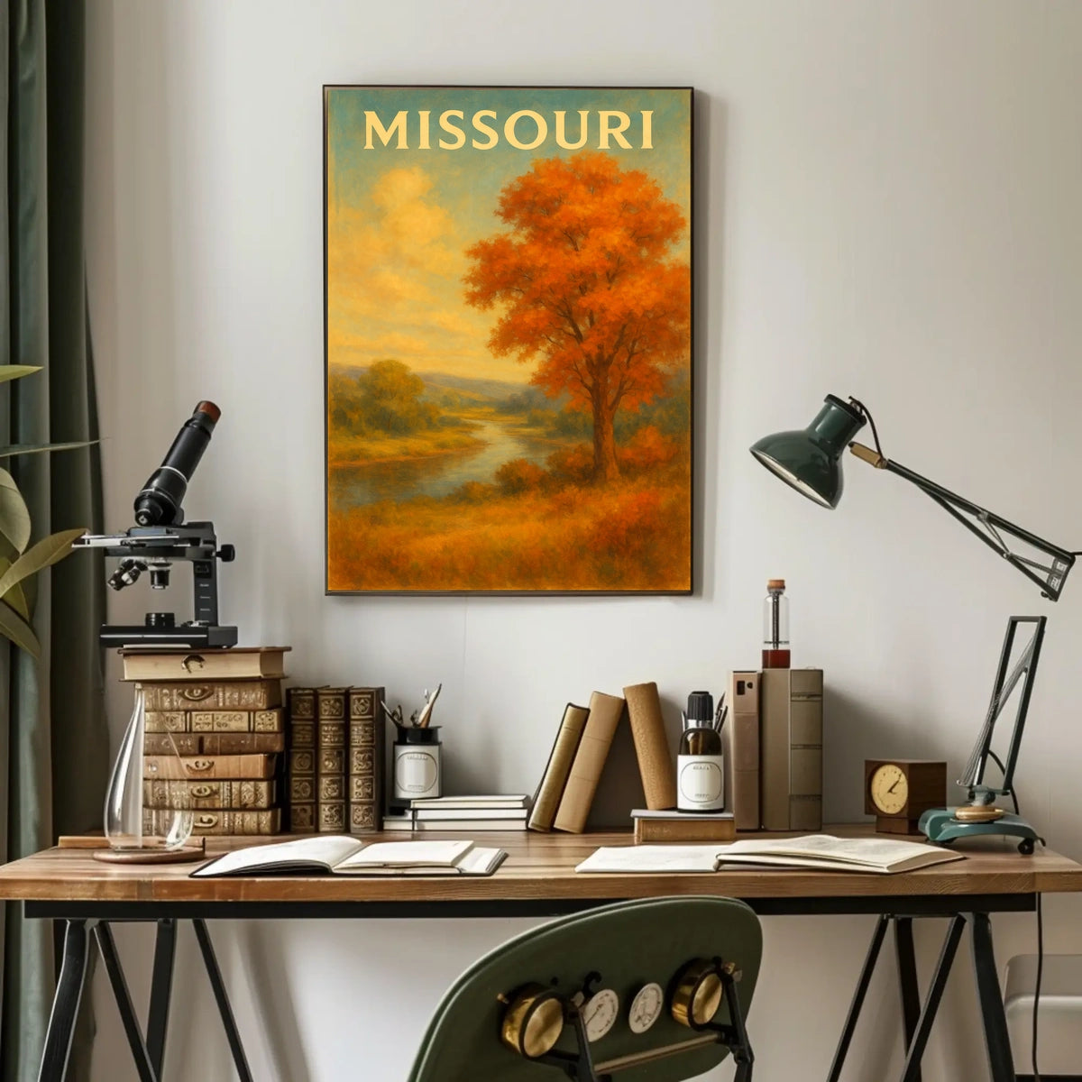 Missouri Autumn Landscape Poster