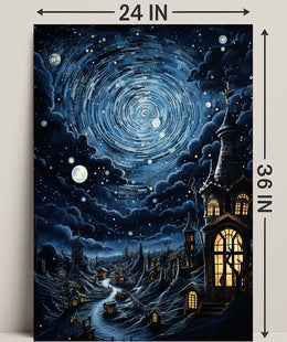 Enchanted Nightscape Poster PosterGoat