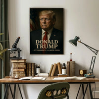Donald Trump 47th President Poster Wall Art Decor Accent