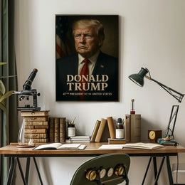 Donald Trump 47th President Poster Wall Art Decor Accent