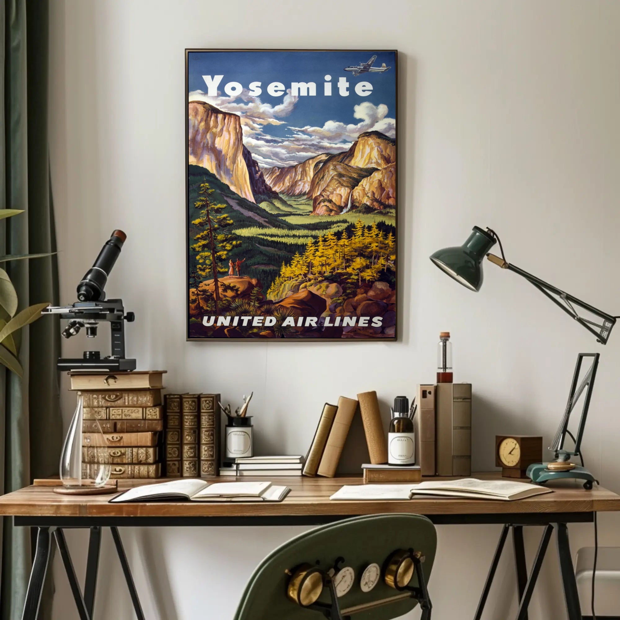 Yosemite Vintage Travel Poster Wall Art Print