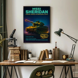 M551 Sheridan Airborne Armored Poster