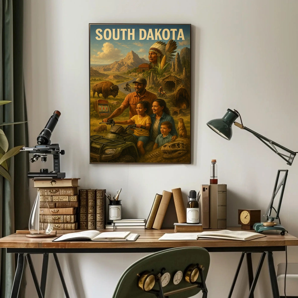 Discover South Dakota Poster