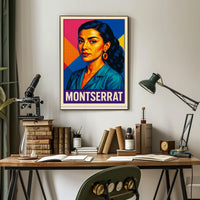 Montserrat Vibrant Portrait Poster