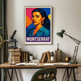 Montserrat Vibrant Portrait Poster