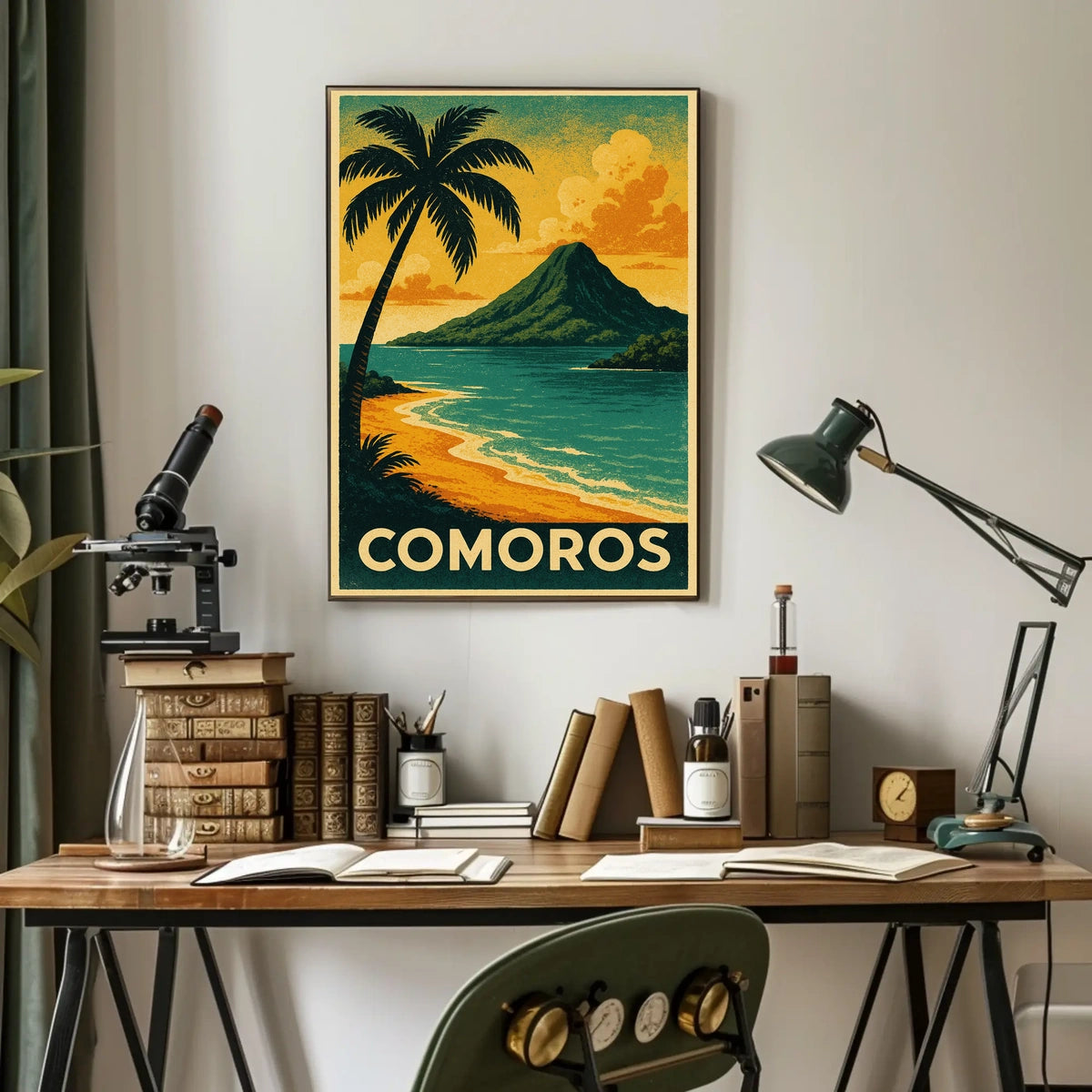 Comoros Tropical Paradise Poster