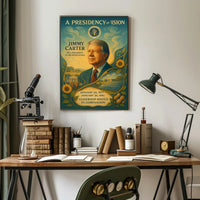 Jimmy Carter Civic Impact Presidential Artwork PosterGoat