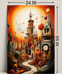 Surreal Cityscape Surreal Poster