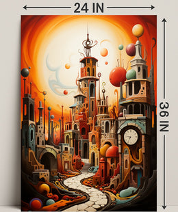 Surreal Cityscape Surreal Poster