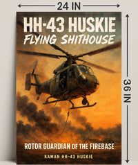 HH-43 Huskie Rotor Guardian of the Firebase Poster PosterGoat