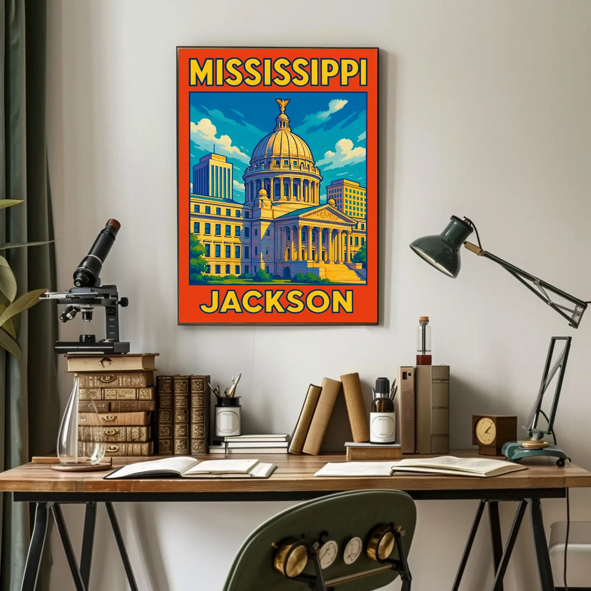 Mississippi State Capitol Jackson Poster
