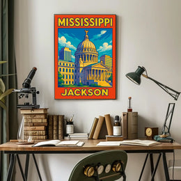 Mississippi State Capitol Jackson Poster