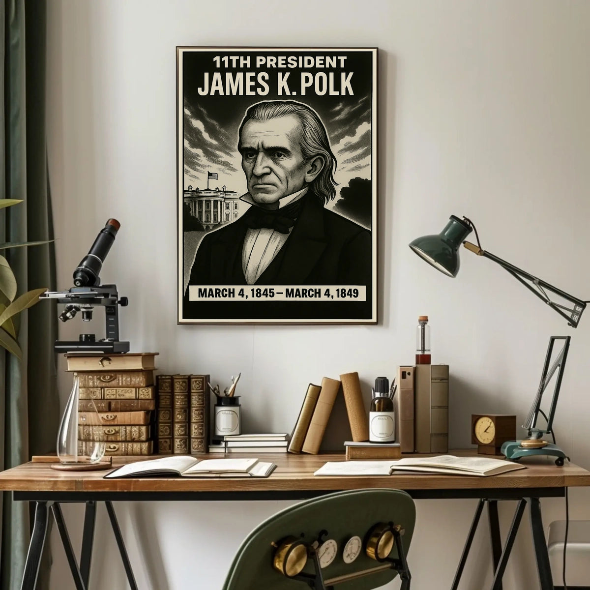 James K. Polk 11Th President Poster