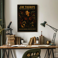 Jim Thorpe The Indomitable Athlete Poster