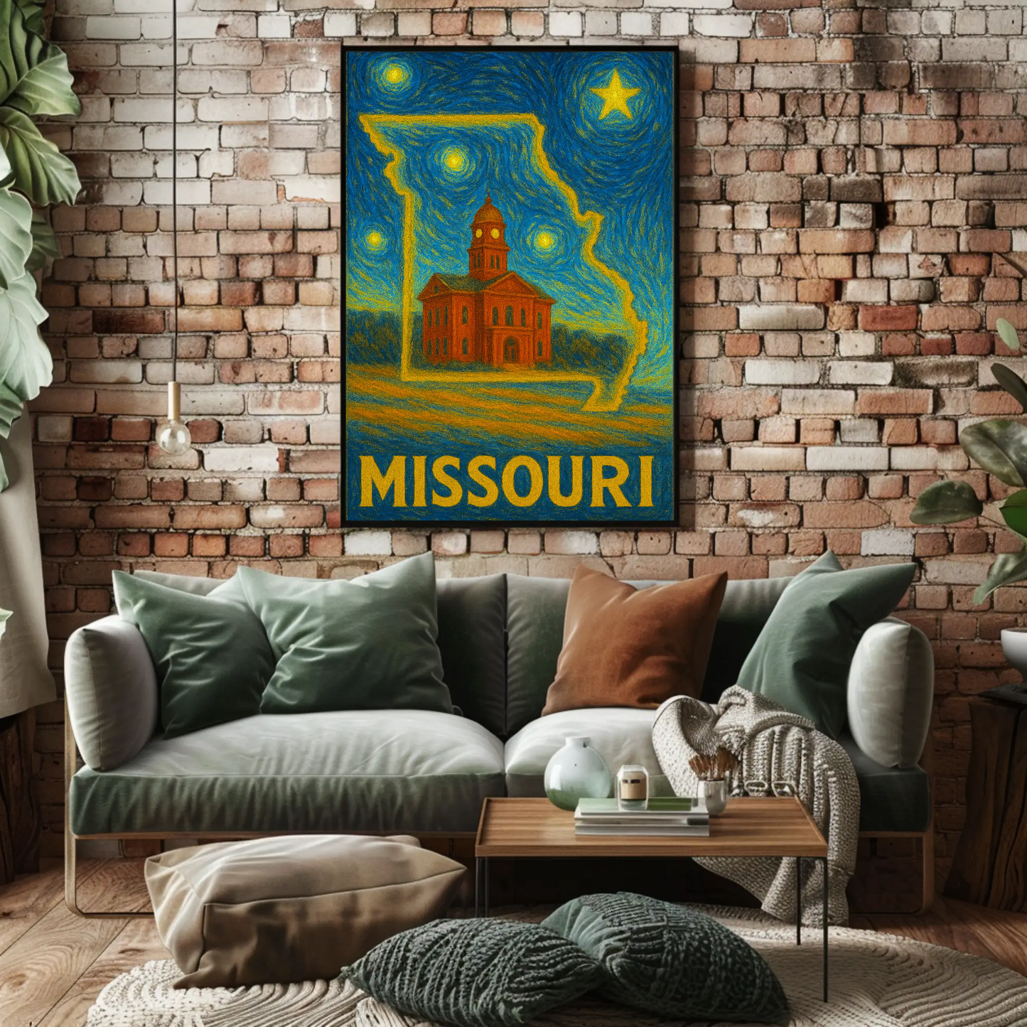 Missouri Starry Night Poster