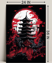 Moonlit Pagoda Poster