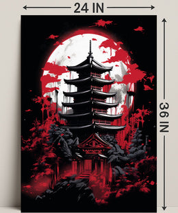 Moonlit Pagoda Poster