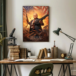 Dynamic Tribute to Herbert Hoover Poster