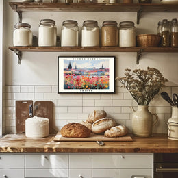 Prague Flower Market Vibrance Urban Or Cityscape Poster