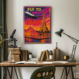 Fly To Paris Poster