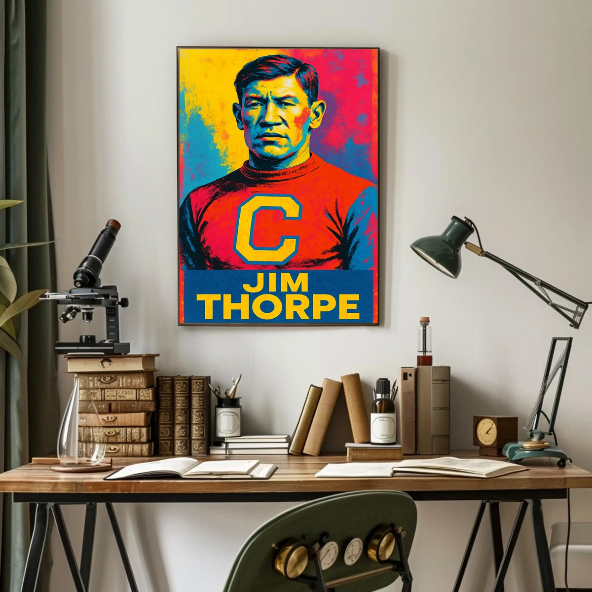 Jim Thorpe Iconic Athlete Poster