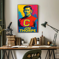 Jim Thorpe Iconic Athlete Poster