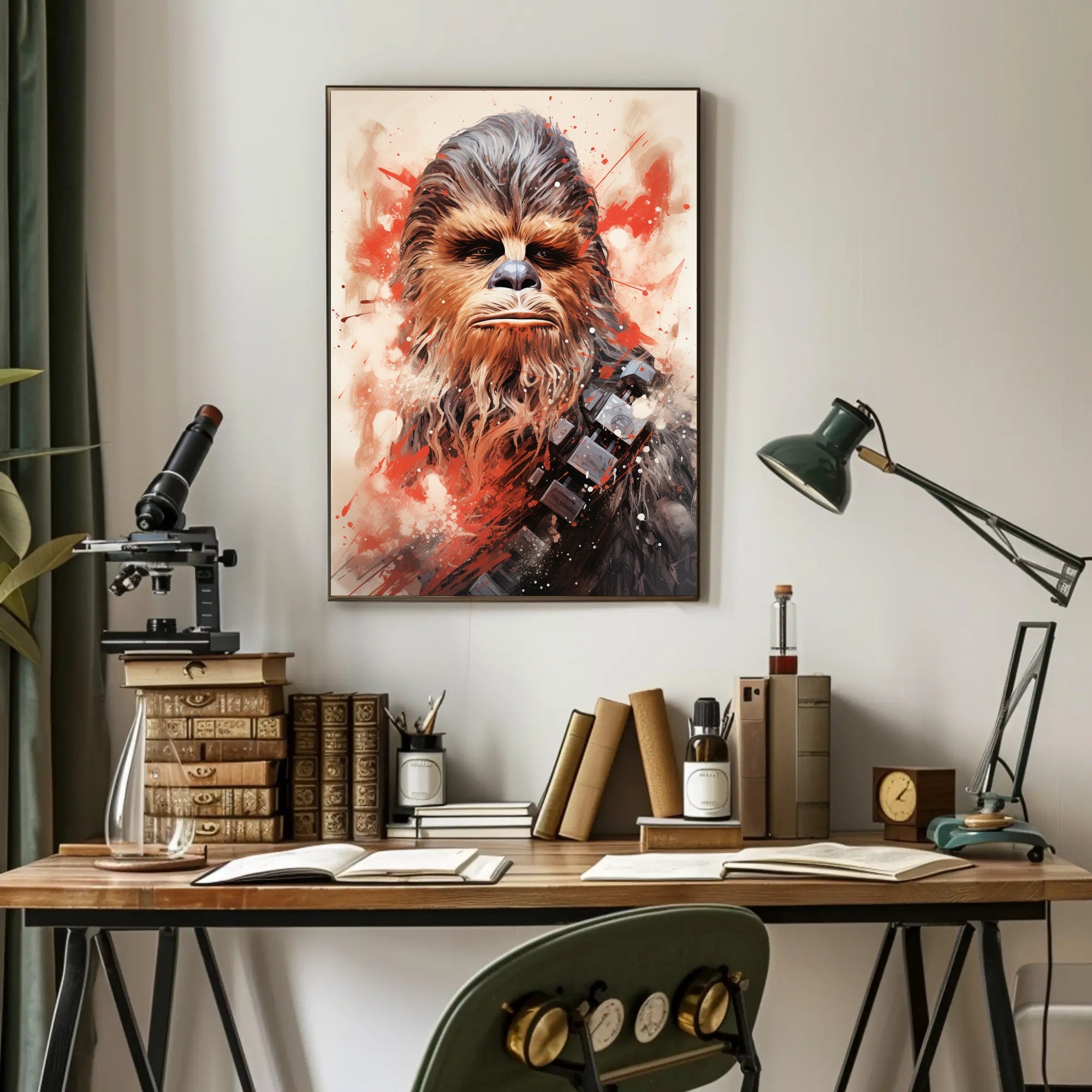 Galactic Warrior Portrait Poster