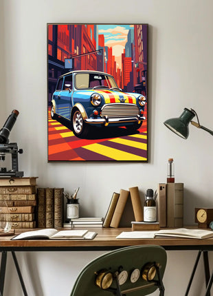 Classic Car Vibrance Pop Culture Poster