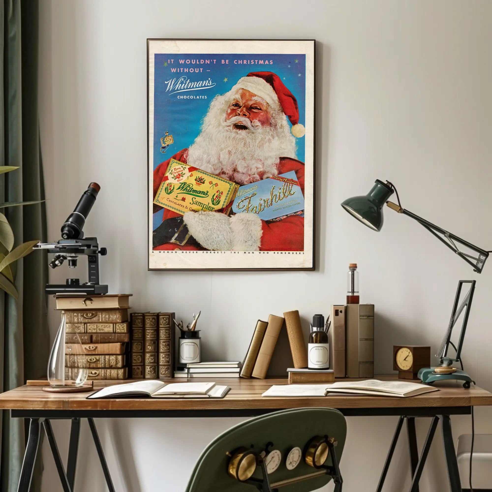 Whitman's Chocolates Christmas Ad Poster PosterGoat