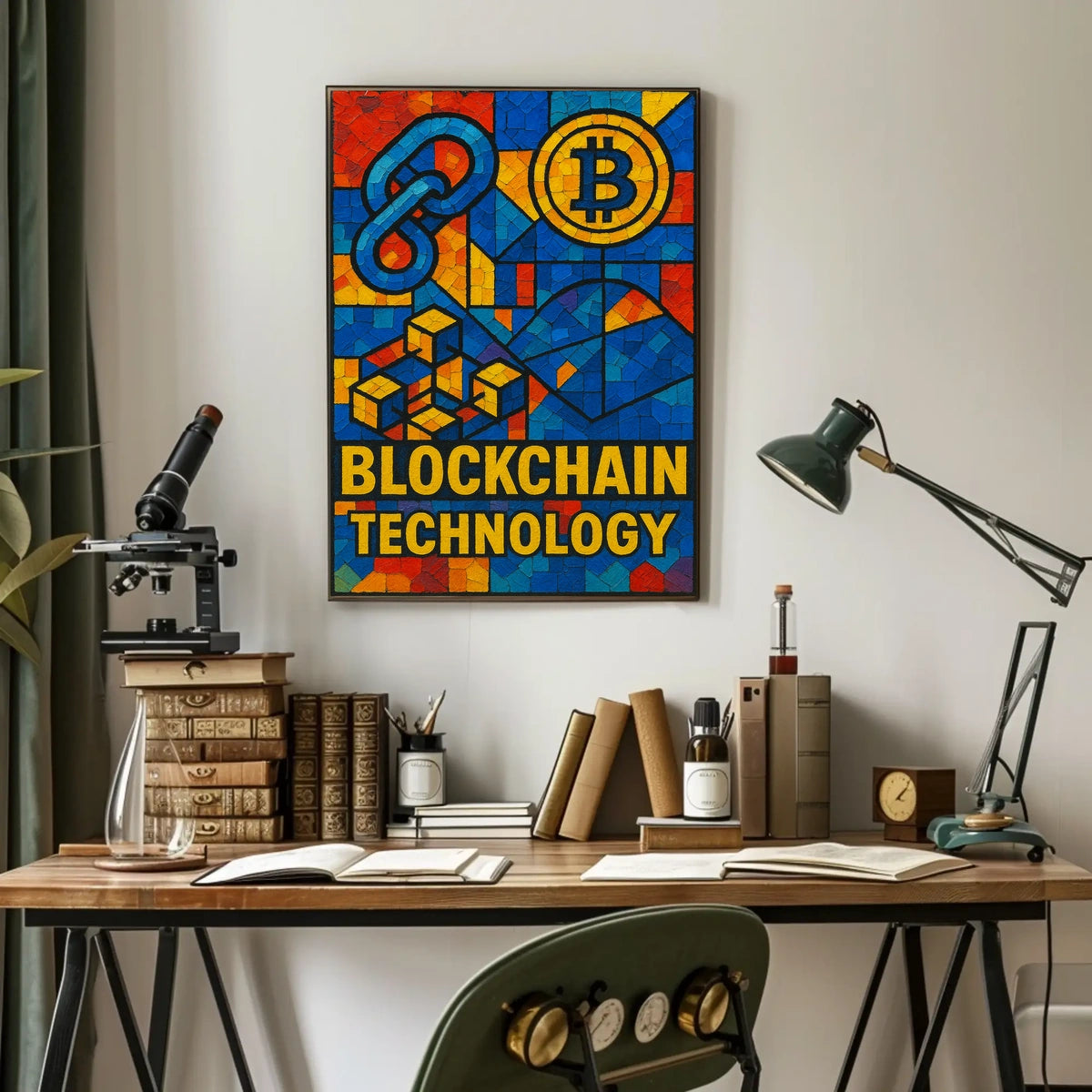 Blockchain Technology Poster