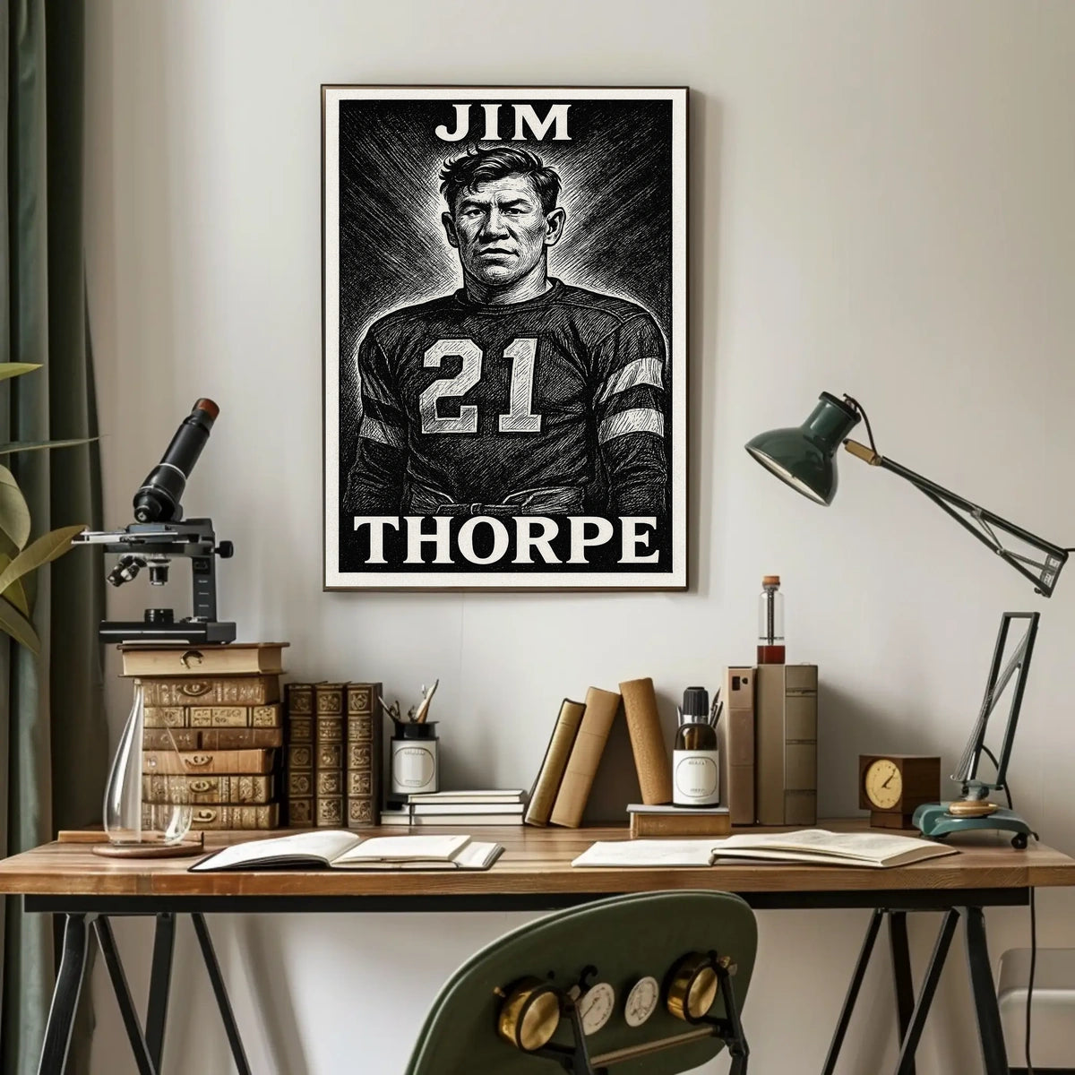 Jim Thorpe Legendary Athlete Poster
