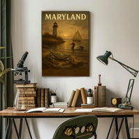 Maryland Coastal Serenity Poster