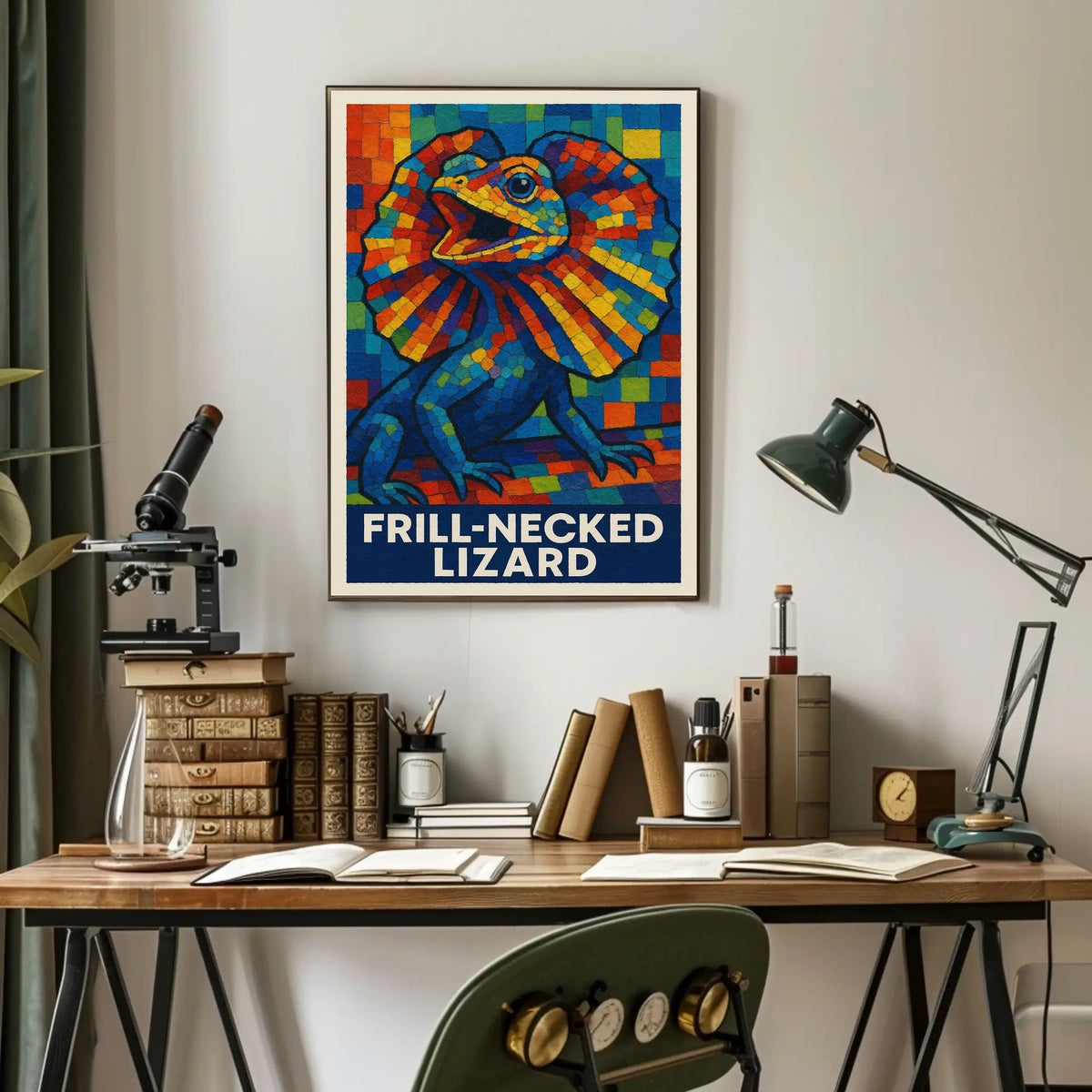 Frill-Necked Lizard Poster