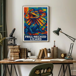 Frill-Necked Lizard Poster