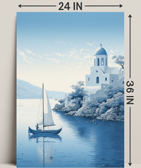 Tranquil Mediterranean Scene Poster PosterGoat