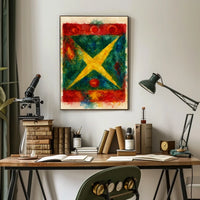 Abstract Watercolor Composition Poster