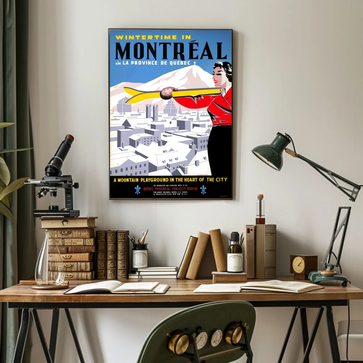 Wintertime in Montreal Poster